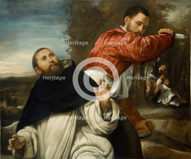 The Death of St. Peter Martyr, 1530/35. Creator: Giovanni Girolamo Savoldo.