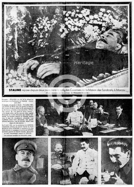 'The Death of Stalin,' 8th March, 1953. Artist: Unknown