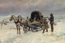 The Death of Sten Sture the Younger on the Ice of Lake Mälaren, 1880. Creator: Carl Gustaf Hellqvist