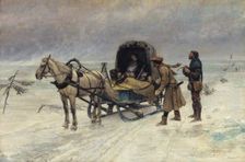 The Death of Sten Sture the Younger on the Ice of Lake Mälaren, 1880. Creator: Carl Gustaf Hellqvist