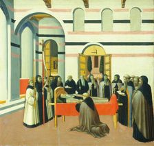 The Death of Saint Anthony, c. 1430/1435. Creators: Sano di Pietro, Master of the Osservanza Triptych