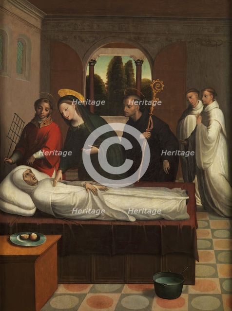 The Death of Saint Bernard, 1545. Creator: Juan Correa de Vivar.