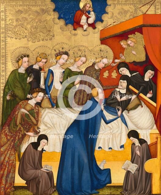 The Death of Saint Clare, c. 1400/1410. Creator: Master of Heiligenkreuz.