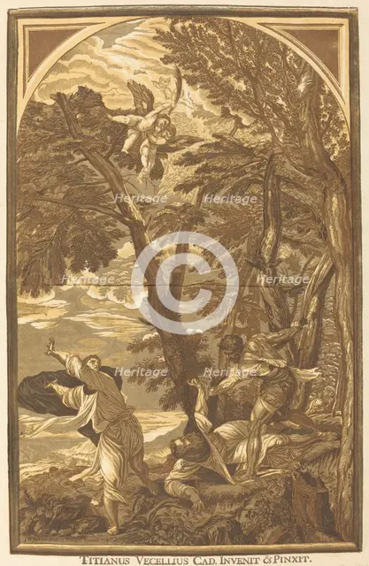 The Death of Saint Peter Martyr, c. 1738. Creator: John Baptist Jackson.