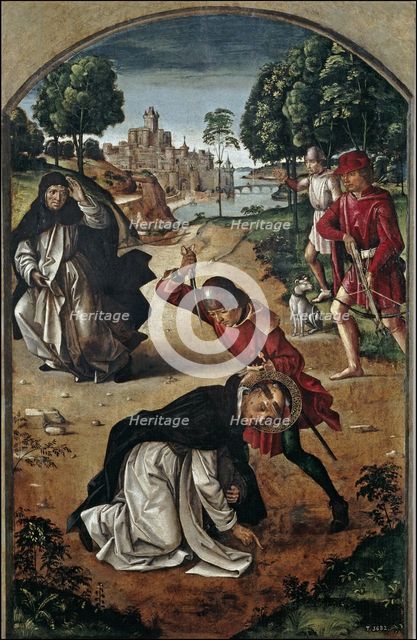 The Death of Saint Peter of Verona, 1493-1499. Artist: Berruguete, Pedro (1450-1503)