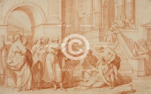 The Death of Sapphira. Creator: Unknown.