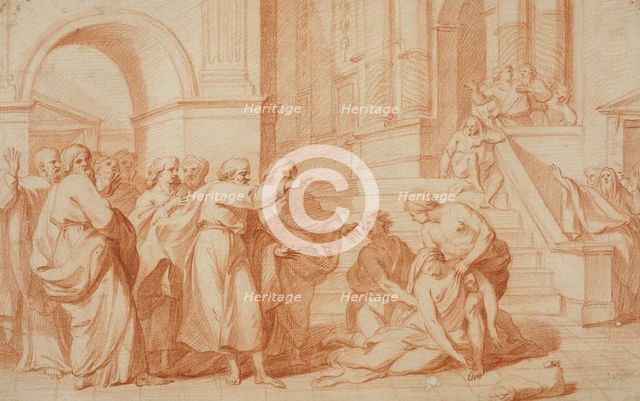 The Death of Sapphira. Creator: Unknown.