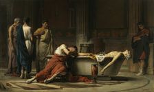The death of Seneca, 1871. Artist: Domínguez Sánchez, Manuel (1840-1906)