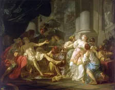 The death of Seneca. Artist: David, Jacques Louis (1748-1825)