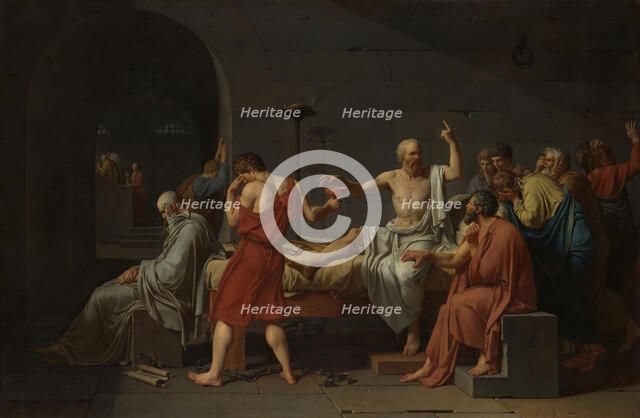 The Death of Socrates, 1787. Creator: Jacques-Louis David.