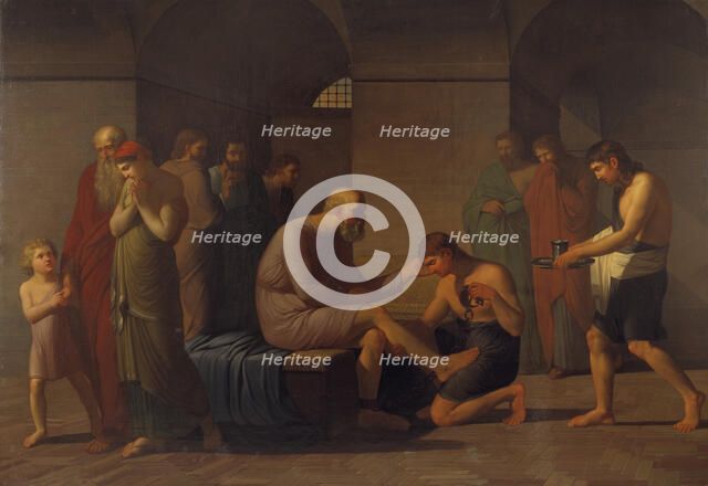 The Death of Socrates, 1808. Creator: Christian Faedder Høyer.