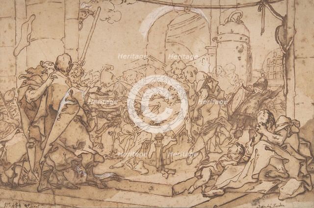 The Death of Socrates, ca. 1749. Creator: Michel-Francois Dandre-Bardon.