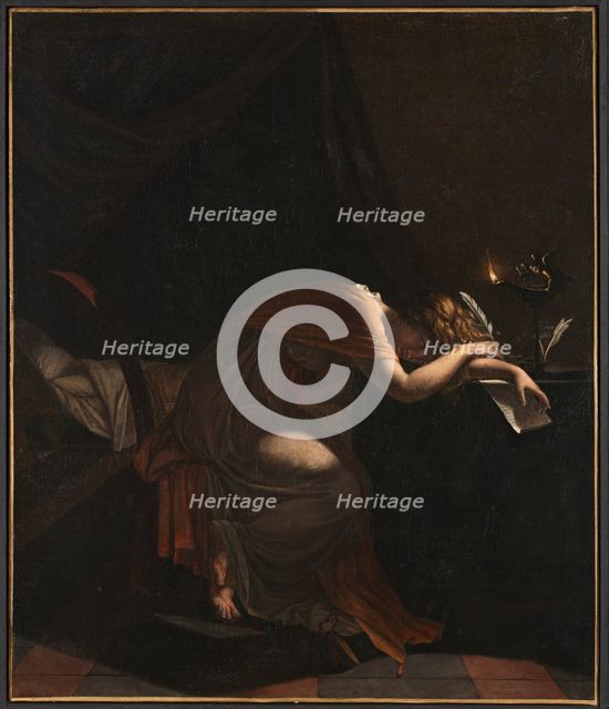 The Death of Sophonisba, c. 1810. Creator: Pierre Guérin (French, 1774-1833), attributed to.