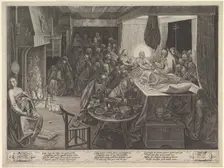 The Death of the Virgin, 1574. Creator: Philip Galle
