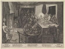 The Death of the Virgin, 1574. Creator: Philip Galle