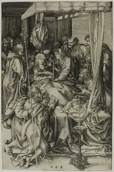 The Death of the Virgin, c. 1470. Creator: Martin Schongauer