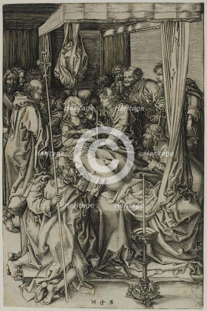 The Death of the Virgin, c. 1470. Creator: Martin Schongauer.