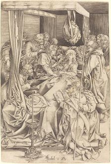 The Death of the Virgin, c. 1480/1490. Creator: Israhel van Meckenem