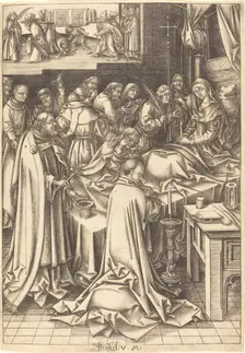 The Death of the Virgin, c. 1490/1500. Creator: Israhel van Meckenem