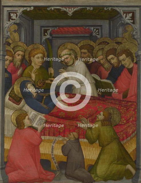 The Death of the Virgin, c.1425. Artist: Tyrolese (active 1420-1430)