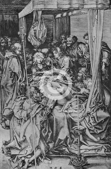 'The Death of the Virgin', c1475. Artist: Martin Schongauer.