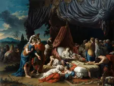 The Death of the Woman of Darius 1785. Artist: Louis Jean Francois Lagrenee