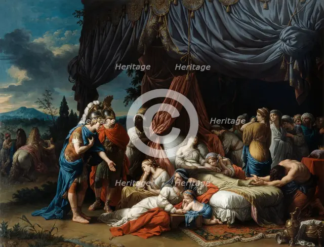 'The Death of the Woman of Darius', 1785. Artist: Louis Jean Francois Lagrenee