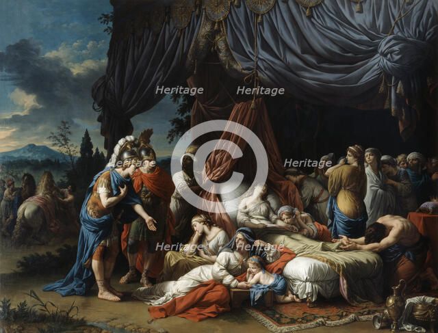 'The Death of the Woman of Darius', 1785. Artist: Louis Jean Francois Lagrenee
