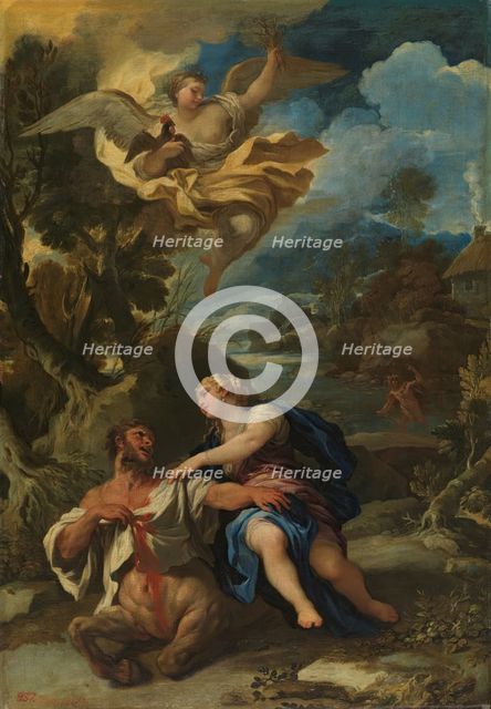 The Death of the Centaur Nessus, 1696-97. Creator: Luca Giordano.