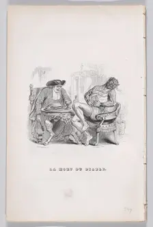 The Death of the Devil from The Complete Works of Béranger, 1836. Creator: John Thompson