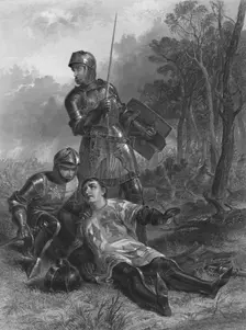 The Death of the Earl of Warwick (King Henry VI) c1870. Artist: T Brown