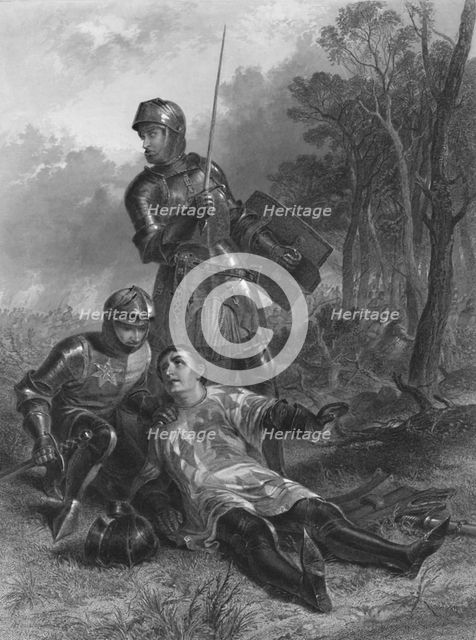 'The Death of the Earl of Warwick (King Henry VI)', c1870. Artist: T Brown.