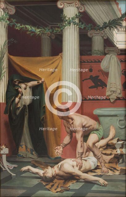The Death of the Emperor Commodus. Artist: Pelez, Fernand (1848-1913)