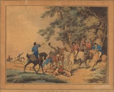 The Death of the Fox, published 1786. Creator: Thomas Rowlandson
