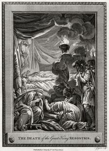 The Death of the Great King Sesostris Ancient Egypt, (1775). Artist: Charles Grignion