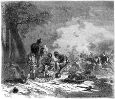 The death of the Prince d'Orange, Florence, Italy, 1530 (1882-1884).Artist: Frederic Lix