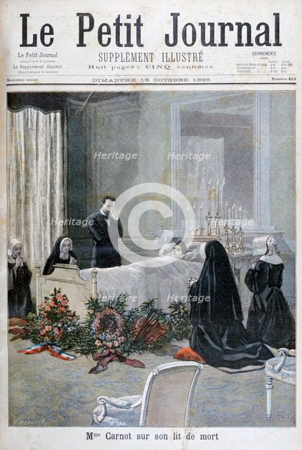 The death of the son of Marie François Sadi Carnot, 1898. Creator: F Meaulle.
