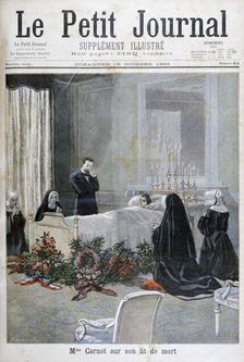 The death of the son of Marie François Sadi Carnot, 1898. Creator: F Meaulle