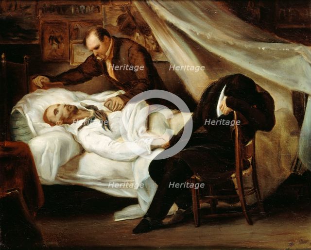 The death of Théodore Géricault, 1824. Creator: Scheffer, Ary (1795-1858).