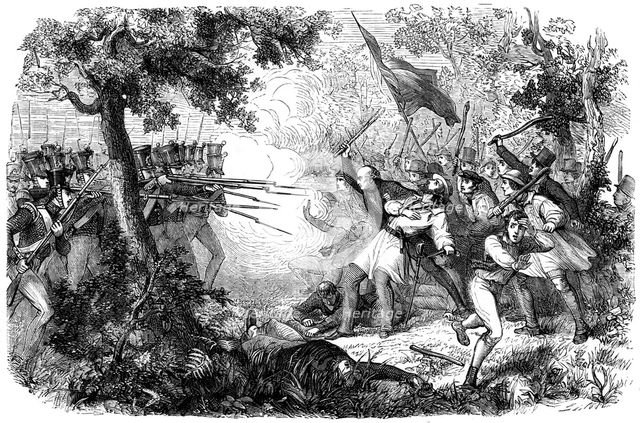 The death of Thom, alias Sir William Courtenay, Dunkirk, Kent, 1838. Artist: Unknown