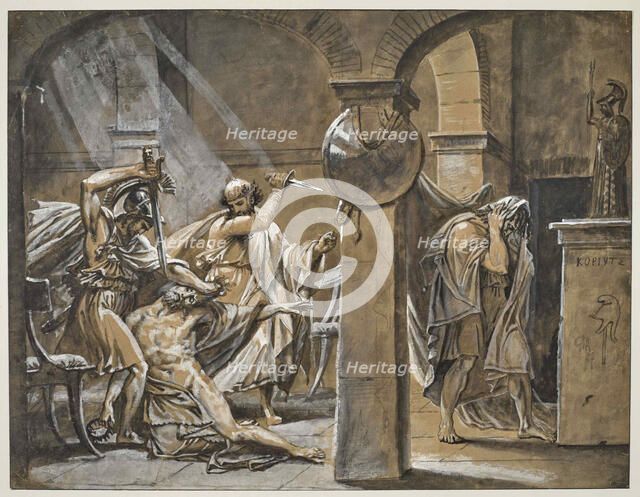 The Death of Timophanes, 1842. Creator: Gros, Antoine Jean, Baron (1771-1835).