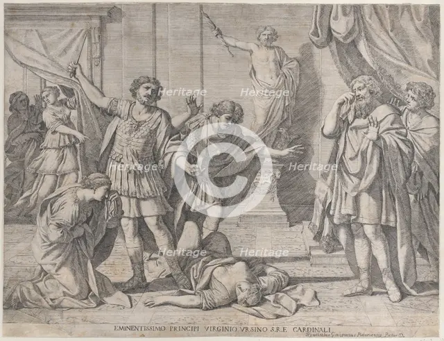 The Death of Virginia, 1630-80. Creator: Giacinto Gimignani.