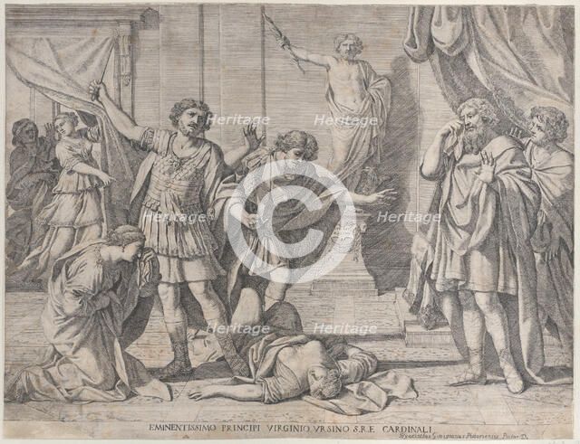 The Death of Virginia, 1630-80. Creator: Giacinto Gimignani.