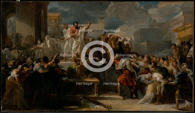 The Death of Virginia, about 1825-1828. Creator: Guillaume Lethiere.
