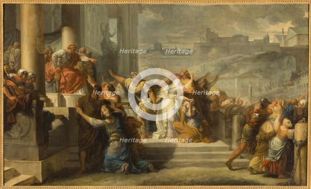 The Death of Virginie, 1759. Creator: Doyen, Gabriel François (1726-1806).