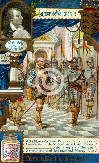 The Death of Wallenstein by Friedrich Schiller (1759-1809), (c1900). Artist: Unknown