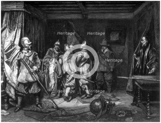 'The Death of Wallenstein', c1880-1882.Artist: W Hecht