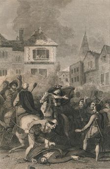 The Death of Wat Tyler, 1381, (19th century)