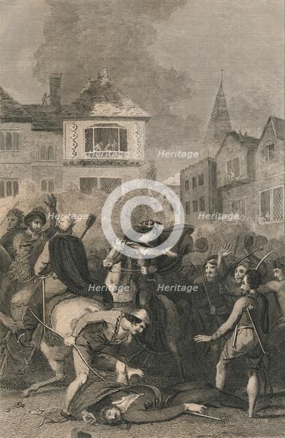 The Death of Wat Tyler, 1381, (19th century). Artist: Unknown