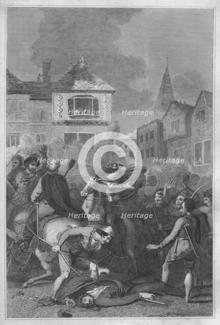 'The Death of Wat Tyler', 1838. Artist: Unknown.